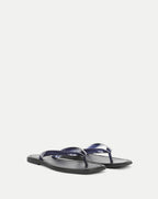 Veronica Beard Clea Jelly Flip-Flop Sandal - Navy