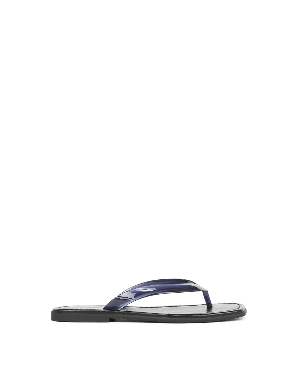 Veronica Beard Clea Jelly Flip-Flop Sandal - Navy
