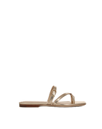 Veronica Beard Marthe Metallic Leather Sandal - Gold