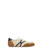 Veronica Beard Riviera Suede Sneaker - Sand/Hazelwood