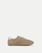 Veronica Beard Riviera Suede Sneaker - Sand/Lily
