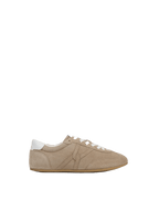 Veronica Beard Riviera Suede Sneaker - Sand/Lily