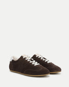 Veronica Beard Riviera Suede Sneaker - Espresso