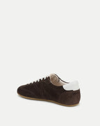Veronica Beard Riviera Suede Sneaker - Espresso