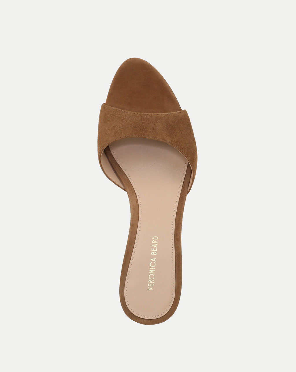 Veronica Beard Tia Suede Sandal - Chestnut