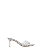 Veronica Beard Tia Jelly Sandal - Clear/Silver