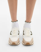 Veronica Beard Valentina Sneaker - Lily/Thyme/Terracotta