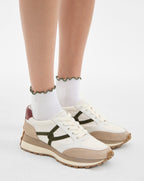 Veronica Beard Valentina Sneaker - Lily/Thyme/Terracotta