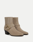 Veronica Beard Ashby Western Ankle Boot - Sand