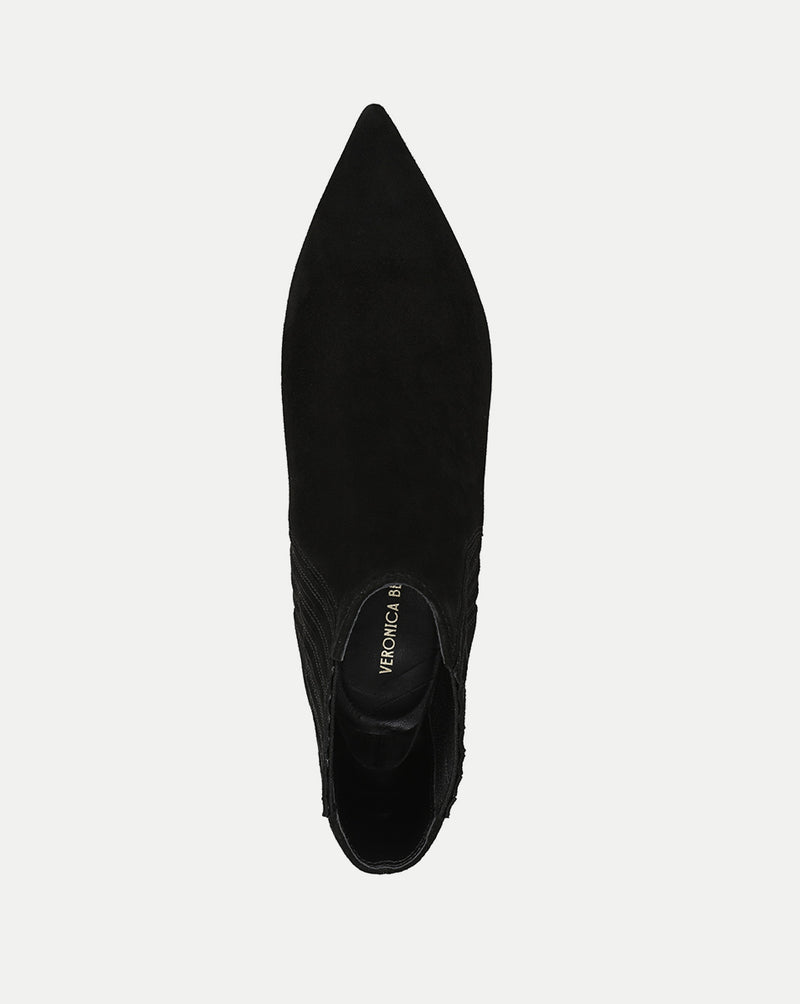 Veronica Beard Lisa Kitten-Heel Ankle Boot - Black