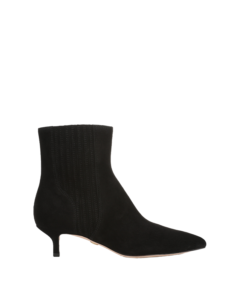 Veronica Beard Lisa Kitten-Heel Ankle Boot - Black