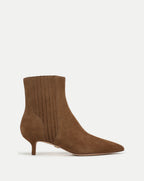 Veronica Beard Lisa Kitten-Heel Ankle Boot - Hazelwood