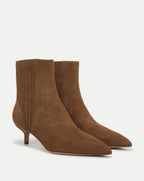 Veronica Beard Lisa Kitten-Heel Ankle Boot - Hazelwood