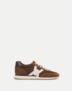 Veronica Beard Penrose Sneaker - Chocolate/Hazelwood/Raisin