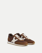 Veronica Beard Penrose Sneaker - Chocolate/Hazelwood/Raisin