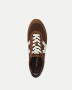 Veronica Beard Penrose Sneaker - Chocolate/Hazelwood/Raisin