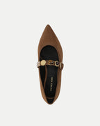 Veronica Beard Selene Embellished Flat - Hazelwood