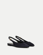 Veronica Beard Shina Slingback Flat - Navy