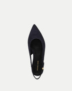 Veronica Beard Shina Slingback Flat - Navy
