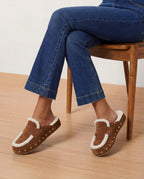 Veronica Beard Fenix Shearling Mule - Hazelwood