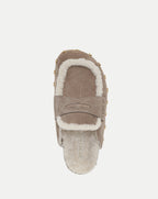 Veronica Beard Fenix Shearling Mule - Bark
