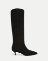 Veronica Beard Lisa Kitten-Heel Boot - Black Suede