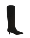 Veronica Beard Lisa Kitten-Heel Boot - Black Suede