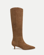 Veronica Beard Lisa Kitten-Heel Boot | Wide-Calf - Hazelwood