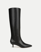 Veronica Beard Lisa Kitten-Heel Boot | Wide-Calf - Black