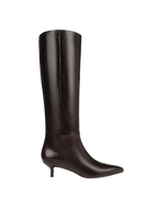 Veronica Beard Lisa Kitten-Heel Boot - Dark Raisin