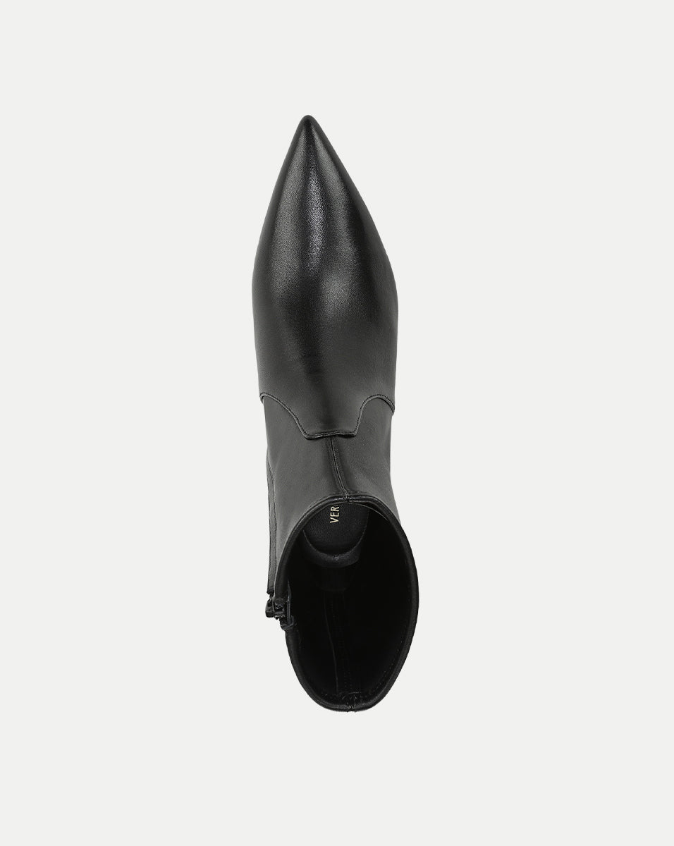 Veronica Beard Lisa Stretch Kitten-Heel Ankle Boot - Black