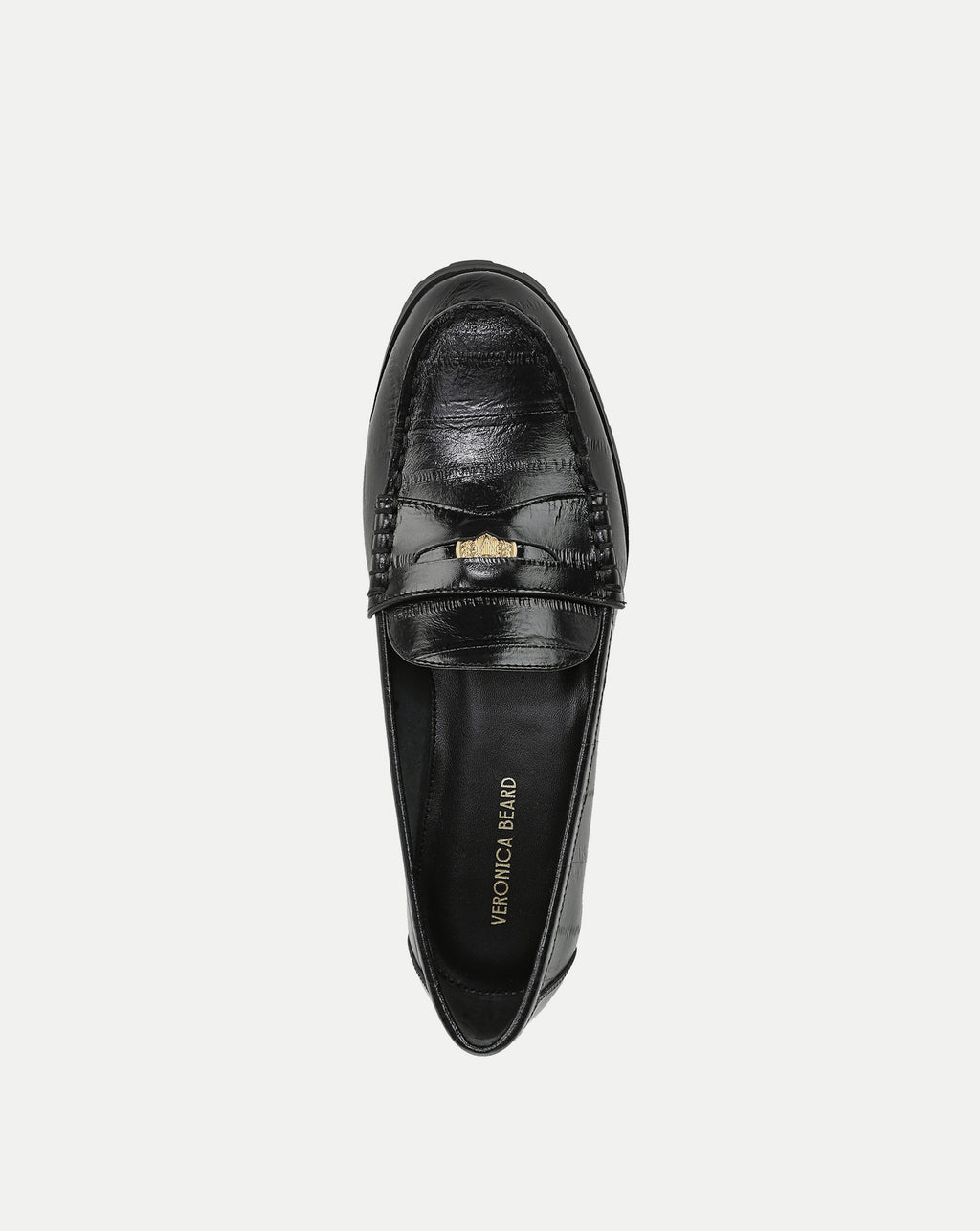 Veronica Beard Penny Lug-Sole Loafer - Black