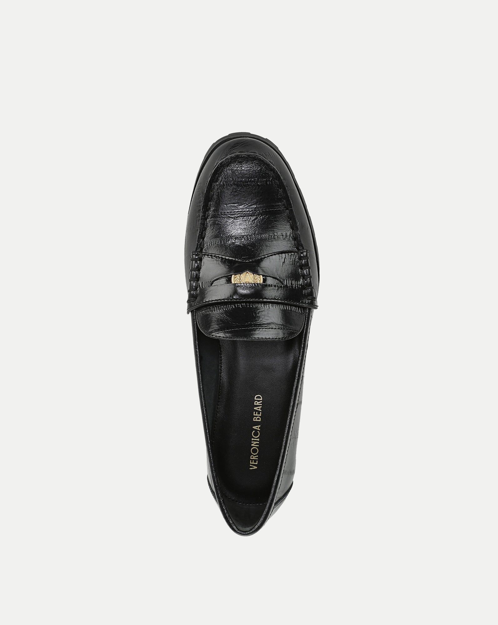 Veronica Beard Penny Lug-Sole Loafer - Black