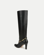 Veronica Beard Tarian Tall Chain Boot - Black