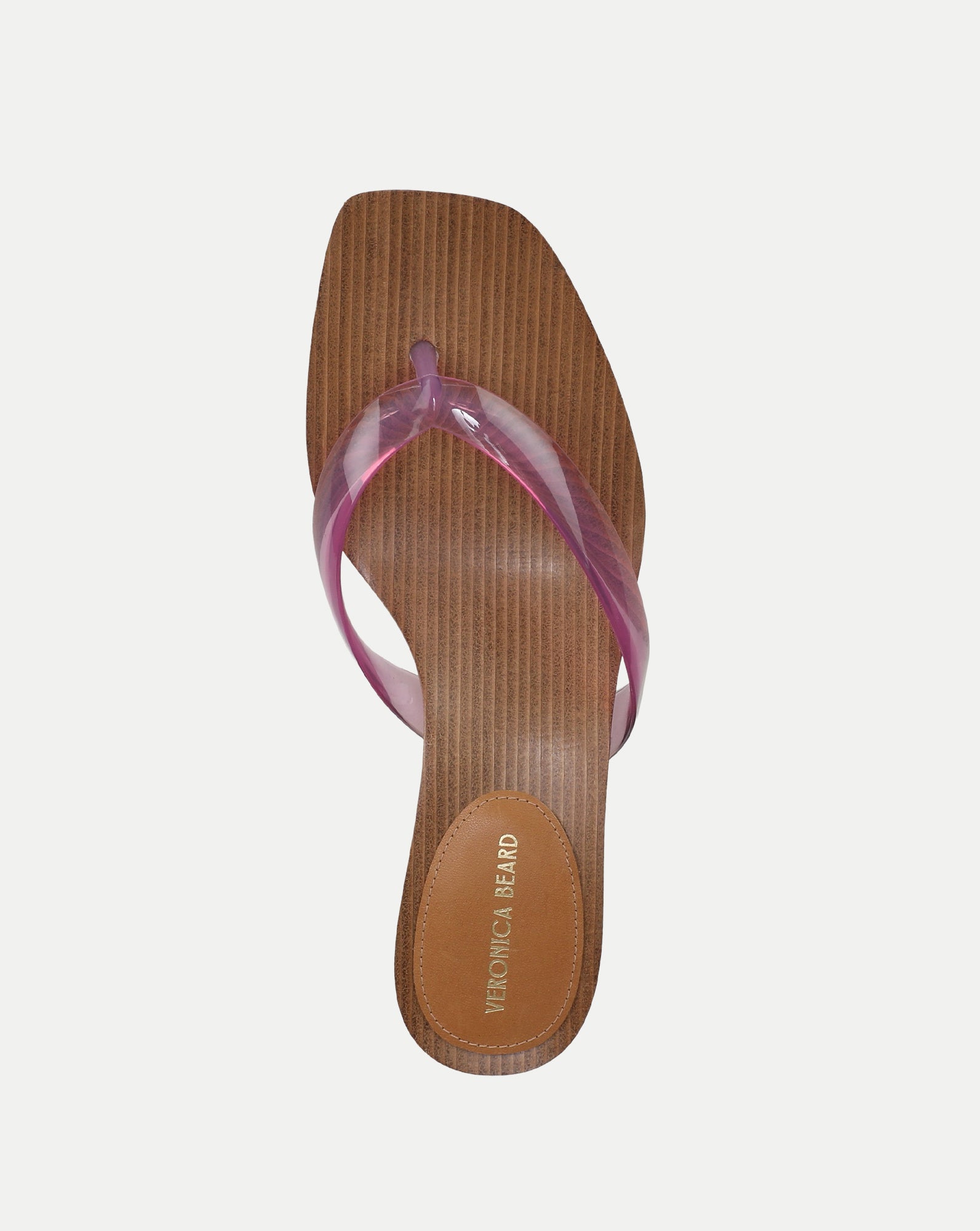 Veronica Beard Clea Jelly Kitten-Heel Sandal - Petal Pink
