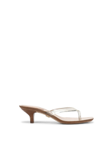 Veronica Beard Clea Jelly Kitten-Heel Sandal - Clear