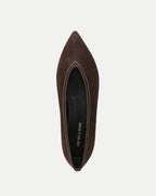 Veronica Beard Bancroft Suede Flat - Espresso