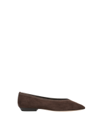 Veronica Beard Bancroft Suede Flat - Espresso