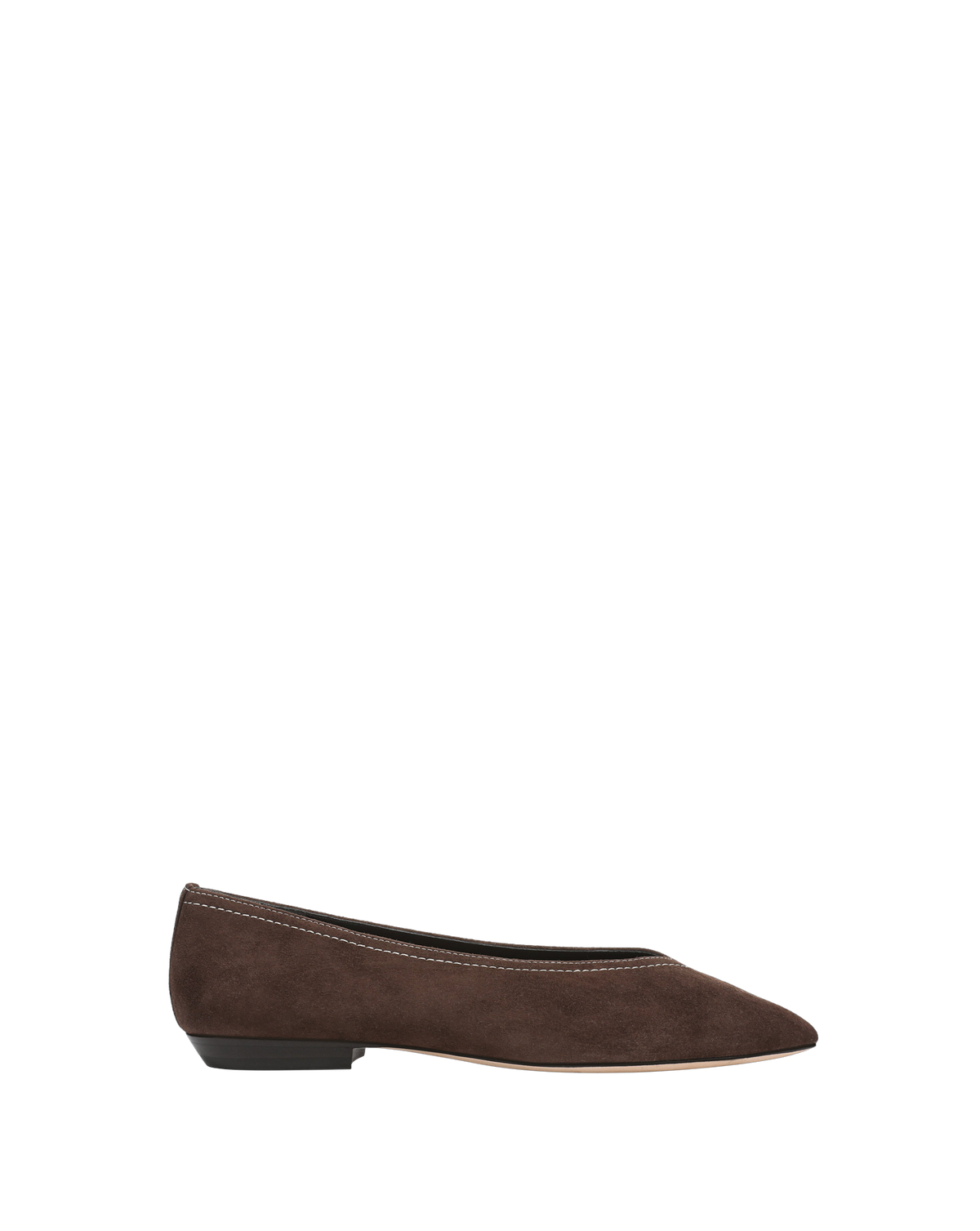 Veronica Beard Bancroft Suede Flat - Espresso