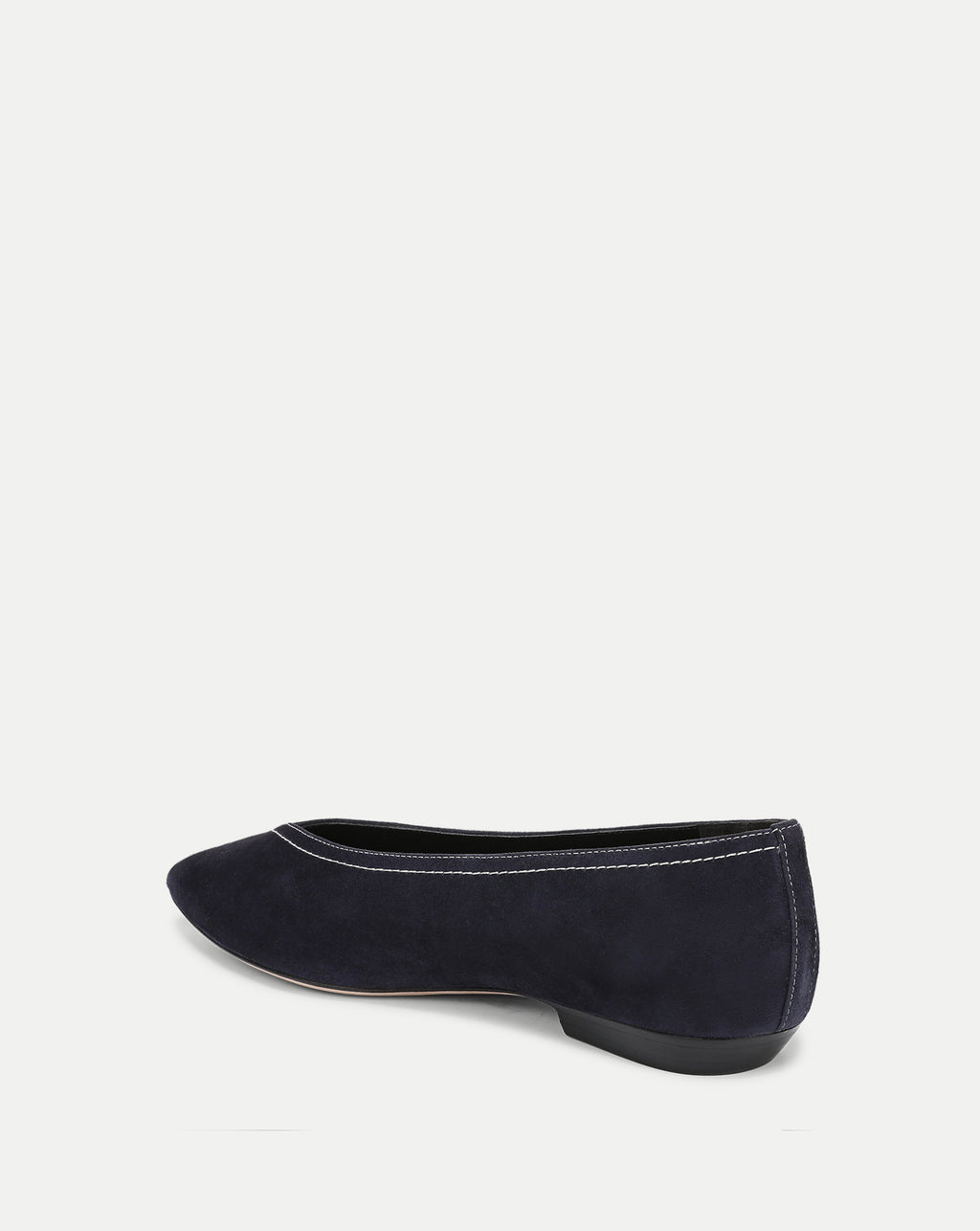 Veronica Beard Bancroft Suede Flat - Navy