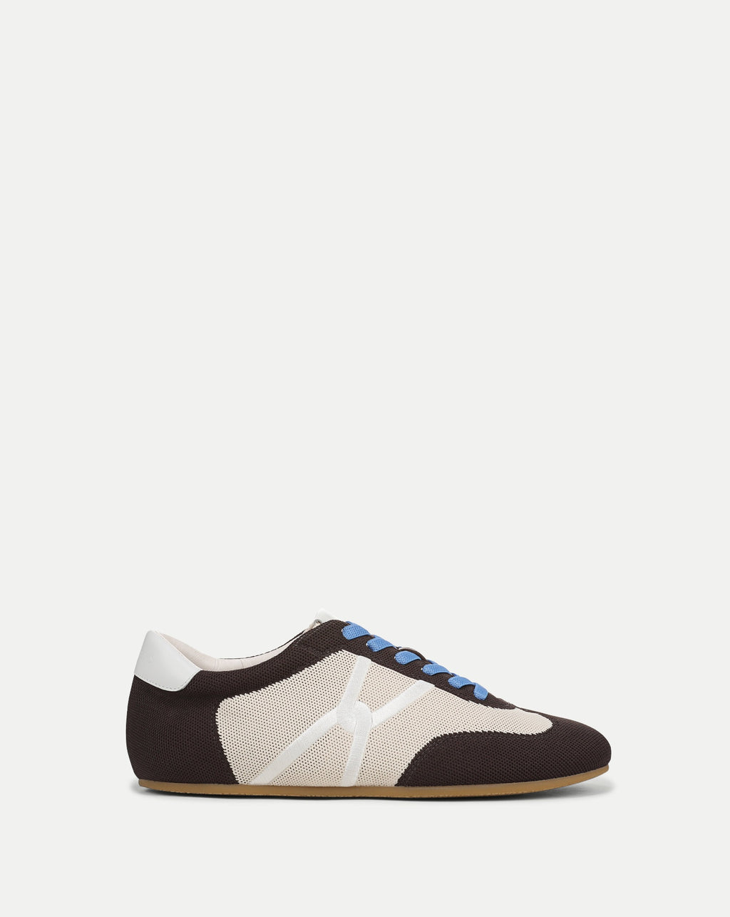 Veronica Beard Riviera Knit Sneaker - Espresso/Ecru
