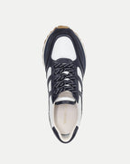 Veronica Beard Valentina Suede Sneaker - Navy Multi