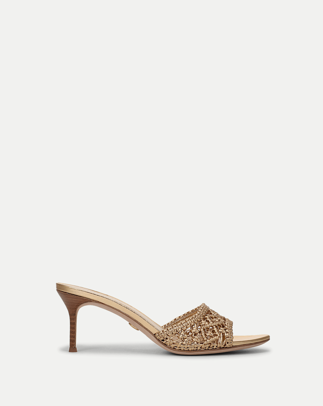 Veronica Beard Tia Macrame Sandal - Pale Gold