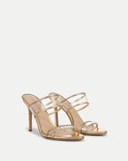 Veronica Beard Asha Stiletto Sandal - Clear/Pale Gold