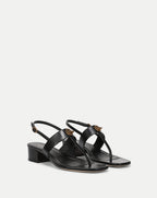 Veronica Beard Andie Toggle Sandal - Black
