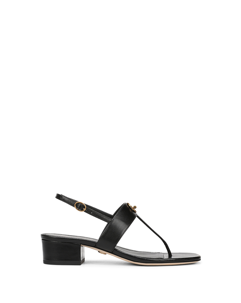 Veronica Beard Andie Toggle Sandal - Black