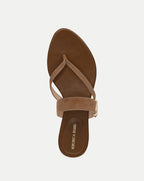 Veronica Beard Salva Dash Flat Sandal - Chestnut