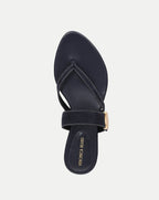 Veronica Beard Salva Dash Flat Sandal - Navy