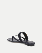 Veronica Beard Salva Dash Flat Sandal - Navy