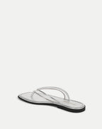 Veronica Beard Clea Jelly Flip-Flop Sandal - Silver/Clear